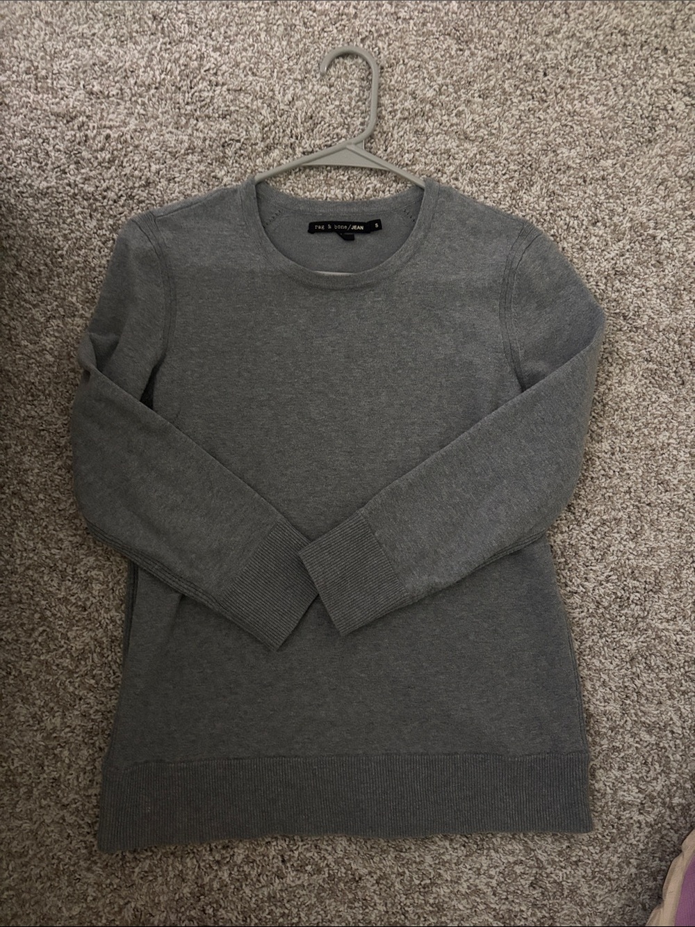 rag & bone Gray Crewneck Sweater